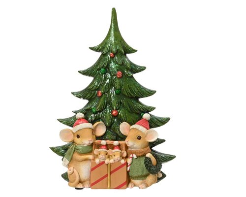Decoris Muziekdoos polyresin - groen/kleur(en) - 10,5 × 24 × 33,5 cm