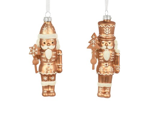 Decoris Notenkraker glas - bruin/kleur(en) - 6,4 × 4,3 × 16,4 cm