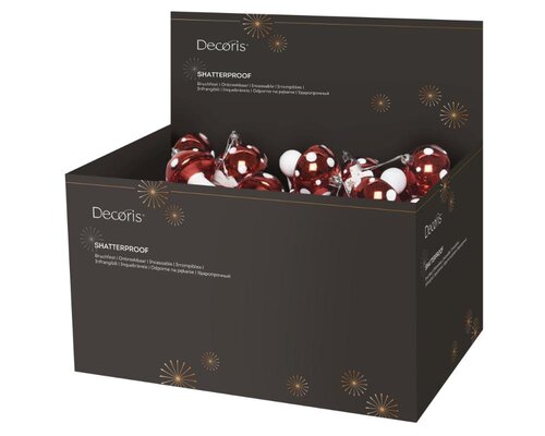 Decoris paddenstoel kunststof rood/wit – diameter 5 cm, hoogte 7,5 cm - afbeelding 2