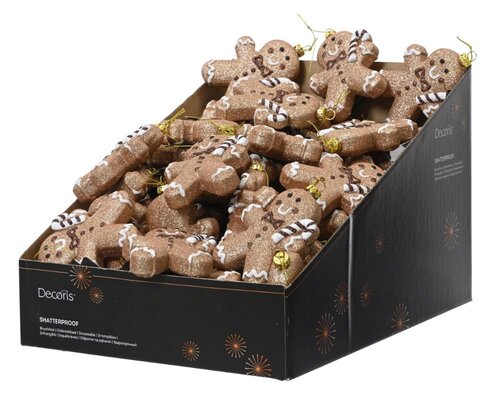 Decoris Peperkoek kunststof - bruin/kleur(en) - 8,3 × 3 × 10 cm - afbeelding 2