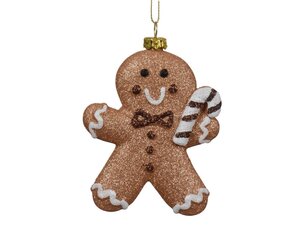 Decoris Peperkoek kunststof - bruin/kleur(en) - 8,3 × 3 × 10 cm - afbeelding 1