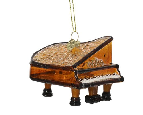 Decoris Piano glas - bruin - 7,7 × 8 × 7,6 cm - afbeelding 1