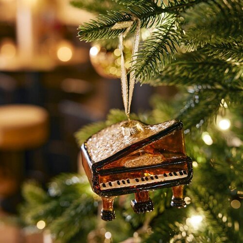 Decoris Piano glas - bruin - 7,7 × 8 × 7,6 cm - afbeelding 2