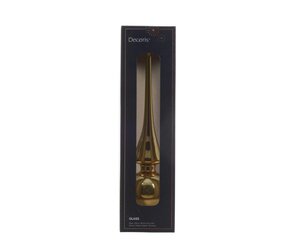 Decoris Piek glas - licht goud - Ø 6 cm