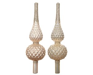 Decoris Piek glas - parel - Ø 8,7 cm - afbeelding 2
