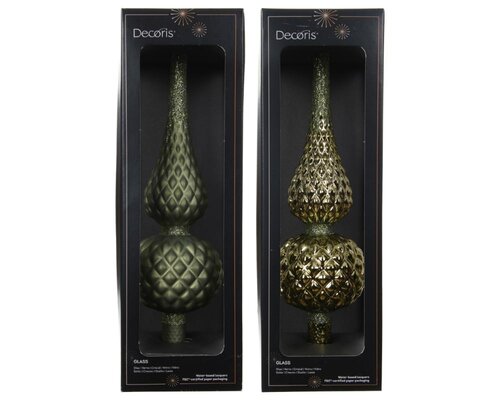 Decoris Piek glas - rosemarijn - Ø 8,7 cm - afbeelding 1