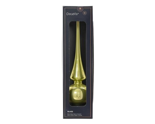 Decoris Piek glas - warm pistache - Ø 6 cm - afbeelding 1