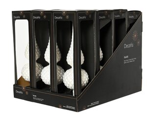 Decoris Piek glas - winterwit - Ø 8,7 cm - afbeelding 3