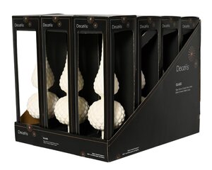 Decoris Piek glas - wolwit - Ø 8,7 cm - afbeelding 3