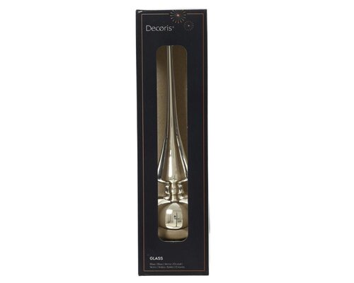 Decoris Piek glas - zilver - Ø 6 cm - afbeelding 1