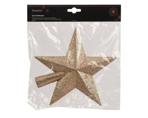 Decoris Piek polystyreen - karamel bruin - 4,2 × 19 × 19 cm - afbeelding 1
