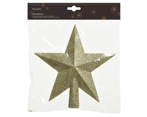 Decoris kerstboompiek van polystyreen licht goud – lengte 4,2 cm, breedte 19 cm, hoogte 19 cm - afbeelding 2