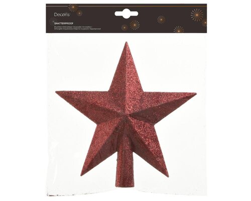 Decoris Piek polystyreen - ossenbloed - 4,2 × 19 × 19 cm - afbeelding 1