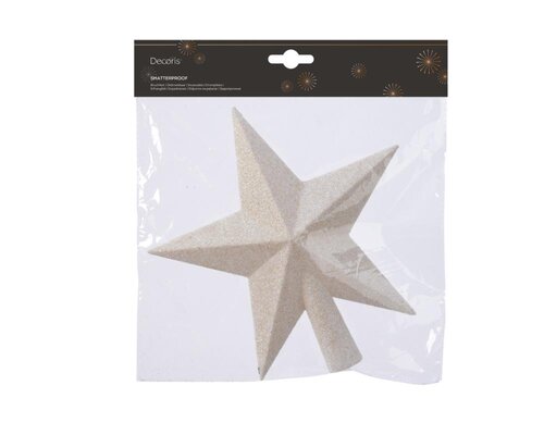 Decoris Piek polystyreen - wolwit - 4,2 × 19 × 19 cm - afbeelding 1