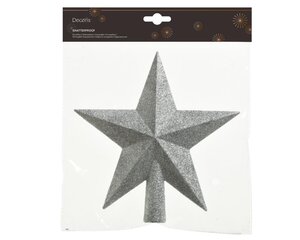 Decoris kerstboompiek van polystyreen zilver – lengte 4,2 cm, breedte 19 cm, hoogte 19 cm - afbeelding 2