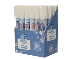 Decoris Raamstift kunststof - wit - Ø 1,5 cm - afbeelding 2