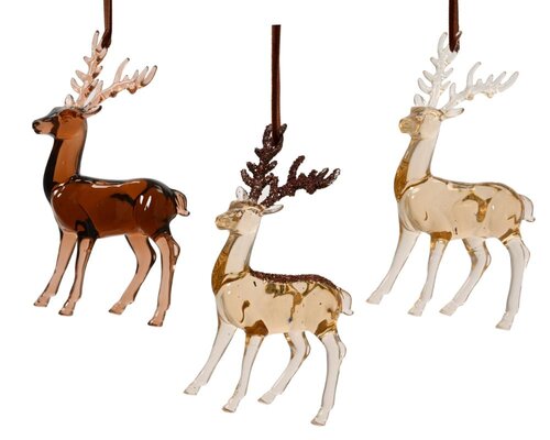 Decoris Rendier polystyreen - bruin - 8 × 4 × 14,5 cm