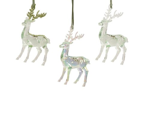 Decoris Rendier polystyreen - licht groen - 8 × 4 × 14,5 cm - afbeelding 1