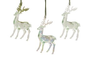 Decoris Rendier polystyreen - licht groen - 8 × 4 × 14,5 cm - afbeelding 1