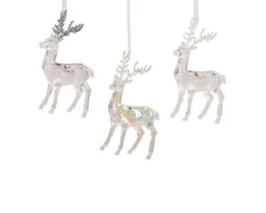 Decoris Rendier polystyreen - transparant - 8 × 4 × 14,5 cm