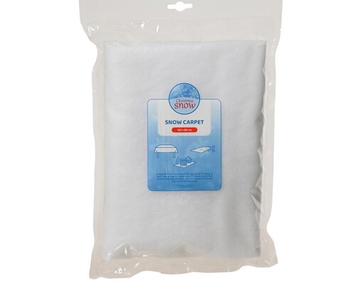 Decoris sneeuwdeken polyester wit – lengte 120 cm, breedte 80 cm, hoogte 1 cm - afbeelding 1