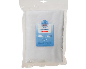 Decoris sneeuwdeken polyester wit – lengte 120 cm, breedte 80 cm, hoogte 1 cm - afbeelding 1
