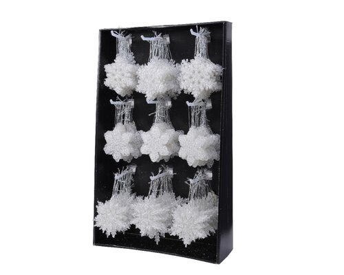 Decoris Sneeuwvlok kunststof - transparant - 0,5 × 10 × 10 cm - afbeelding 10