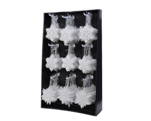 Decoris Sneeuwvlok kunststof - transparant - 0,5 × 10 × 10 cm - afbeelding 10