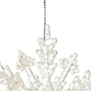 Decoris Sneeuwvlok kunststof - transparant - 0,5 × 10 × 10 cm - afbeelding 3