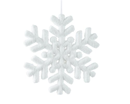 Decoris Sneeuwvlok schuim - wit - Ø 20 cm