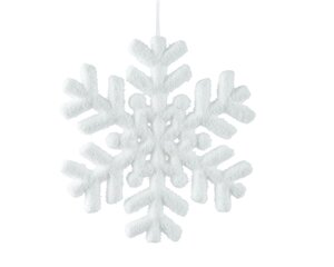 Decoris Sneeuwvlok schuim - wit - Ø 20 cm