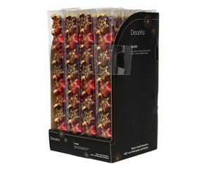 Decoris Ster glas - ossenbloed - 3 × 1,3 × 3 cm - afbeelding 3