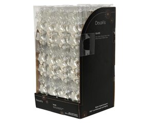 Decoris Ster glas - zilver - 3 × 1,3 × 3 cm - afbeelding 3