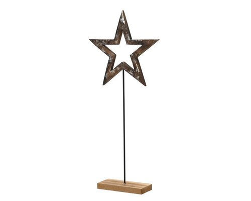 Decoris Ster MDF - bruin - 20 × 5,5 × 46 cm