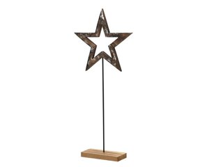 Decoris Ster MDF - bruin - 20 × 5,5 × 46 cm