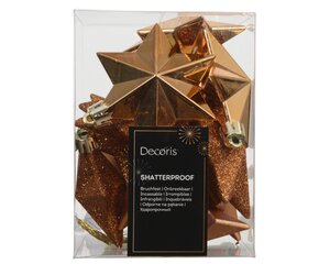 Decoris Ster polystyreen - brandy - 9 × 9 × 12,3 cm - afbeelding 1