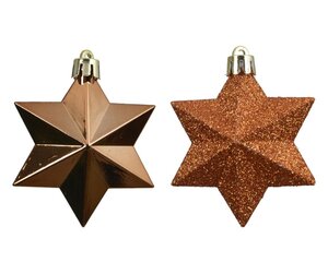Decoris Ster polystyreen - brandy - 9 × 9 × 12,3 cm - afbeelding 2