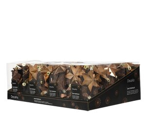 Decoris Ster polystyreen - espresso - 9 × 9 × 12,3 cm - afbeelding 3
