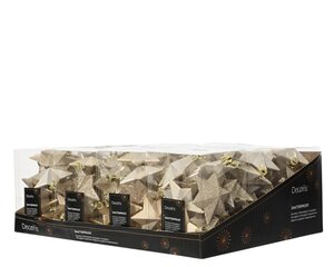Decoris Ster polystyreen - parel - 9 × 9 × 12,3 cm - afbeelding 3