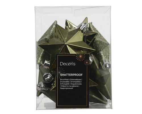 Decoris Ster polystyreen - rosemarijn - 9 × 9 × 12,3 cm - afbeelding 1