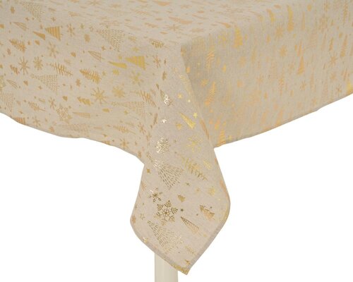 Decoris Tafelkleed polyester - beige/kleur(en) - 140 × 180 × 0,5 cm - afbeelding 2