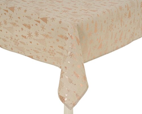 Decoris Tafelkleed polyester - beige/kleur(en) - 140 × 180 × 0,5 cm - afbeelding 3