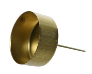 Decoris theelichthouder licht goud – diameter 4,2 cm, hoogte 7 cm - afbeelding 2