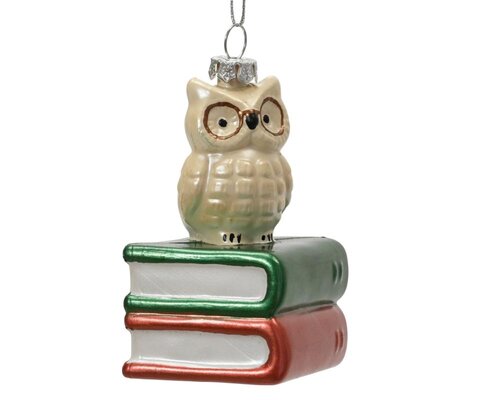 Decoris Uil polystyreen - multi - 7,1 × 7,1 × 9 cm - afbeelding 1