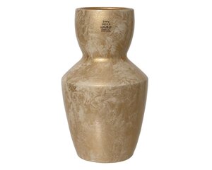 Decoris Vaas terracotta - wit goud - Ø 23 cm