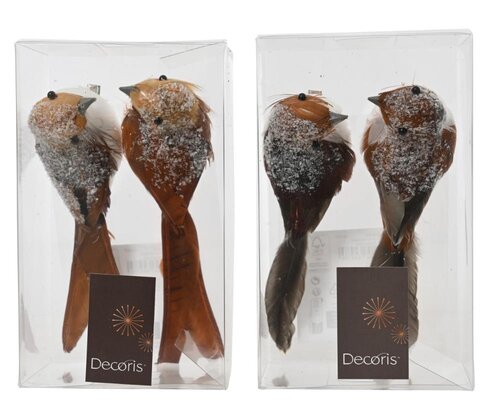 Decoris Vogel schuim - bruin/kleur(en) - 4,5 × 16 × 5,5 cm - afbeelding 1