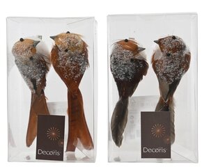 Decoris Vogel schuim - bruin/kleur(en) - 4,5 × 16 × 5,5 cm - afbeelding 1
