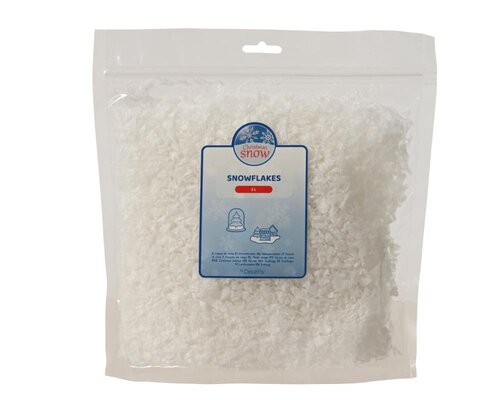 Decoris Zachte sneeuw PE - wit - 26 × 20 × 6 cm - afbeelding 1