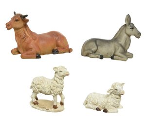 Kerststalfiguren polyresin - assortie - 5 × 3 × 3,7 cm - afbeelding 2