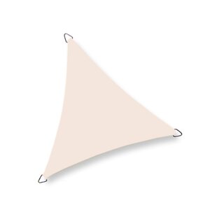 Nesling Dreamsail waterdicht schaduwdoek driehoek, 4,0 x 4,0 x 4,0m, Cream. - afbeelding 1